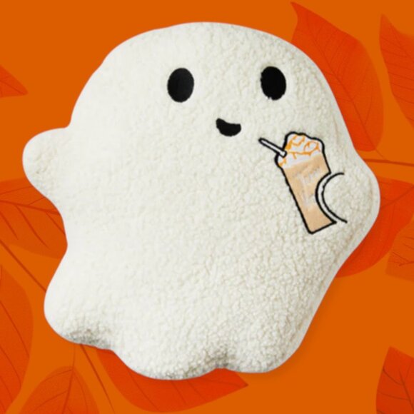 Tim Hortons Ghost Pillow Coffee Shop Canada Halloween NEW Sealed 2024 - Picture 1 of 8